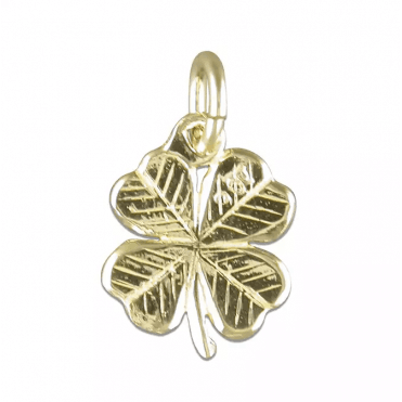 9ct Gold 4 Leaf Clover Small Charm