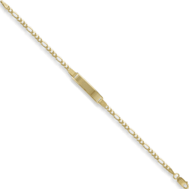 9ct Gold 6'' Child's Figaro Identity Bracelet