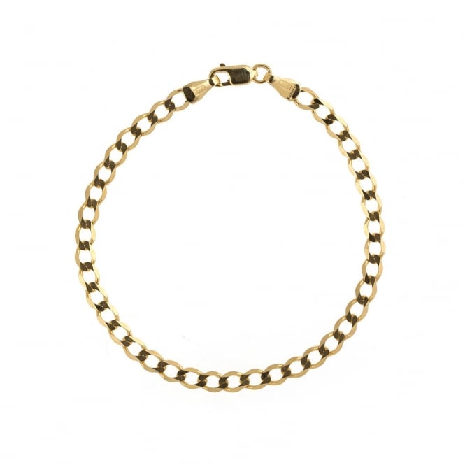 Eternity 9ct Gold 6'' Kids Curb Bracelet
