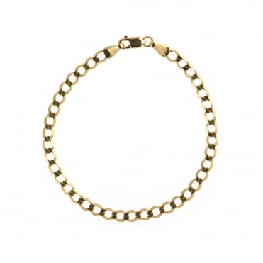 9ct Gold 6'' Kids Curb Bracelet
