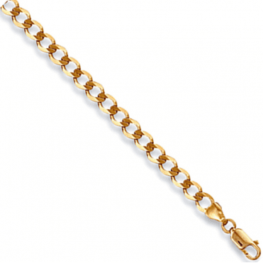 9ct Gold 6'' Kids Curb Bracelet
