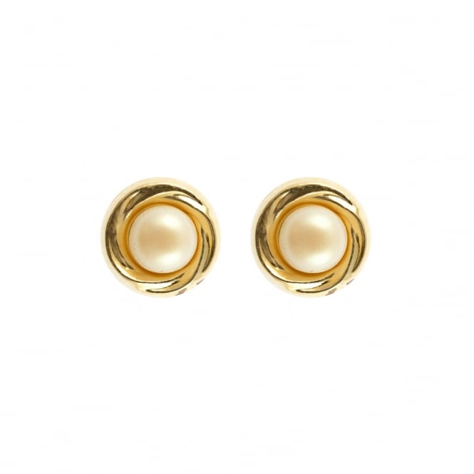 Eternity 9ct Gold 7mm Pearl in Gold Stud Earrings