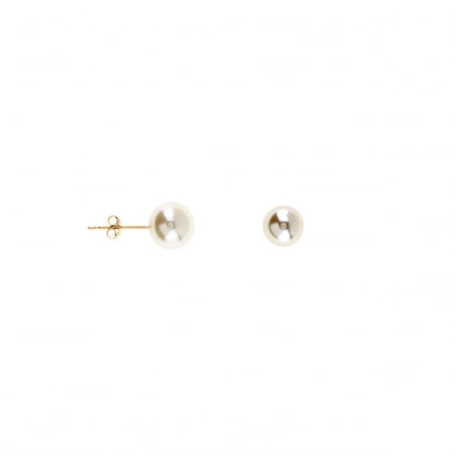 Eternity 9ct Gold 8mm Pearl Stud Earrings