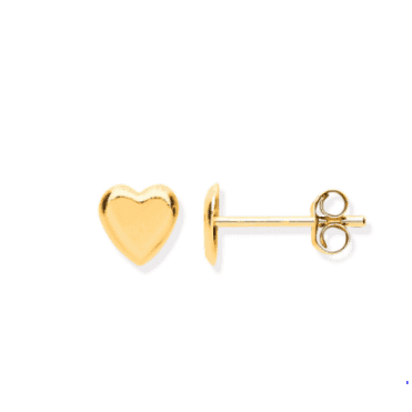 9ct Gold Babies/Kids Tiny Heart Stud Earrings