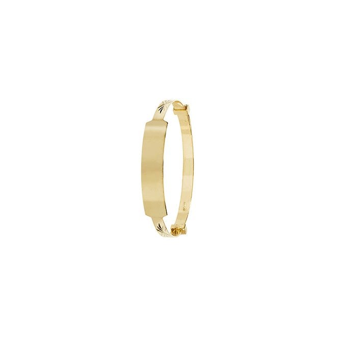 Eternity 9ct Gold Baby/Kids Expanding ID Bangle