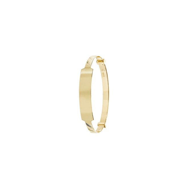 Eternity 9ct Gold Baby/Kids Expanding ID Bangle