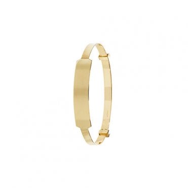 9ct Gold Baby/Kids Expanding ID Bangle