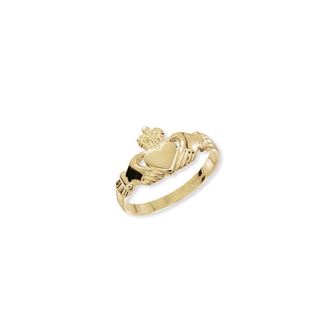 Eternity 9ct Gold Claddagh Ring Size O