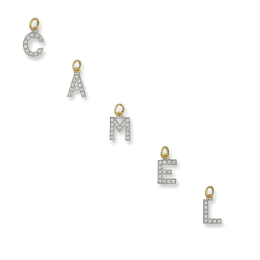9ct Gold Cubic Zirconia Initial 'S' Pendant