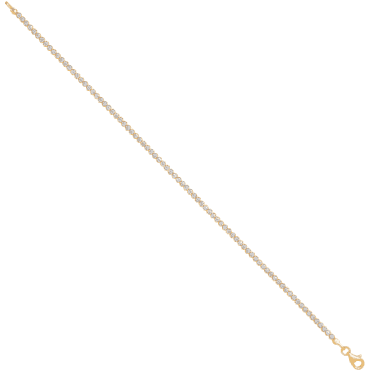 9ct Gold Cubic Zirconia Tennis Bracelet