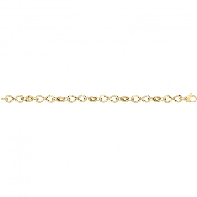 Eternity 9ct Gold Fancy Infinity Bracelet
