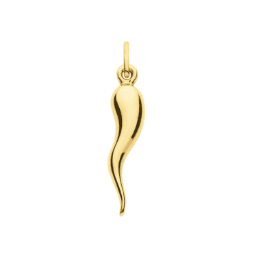 9ct Gold Horn of Plenty Pendant & 16" Chain