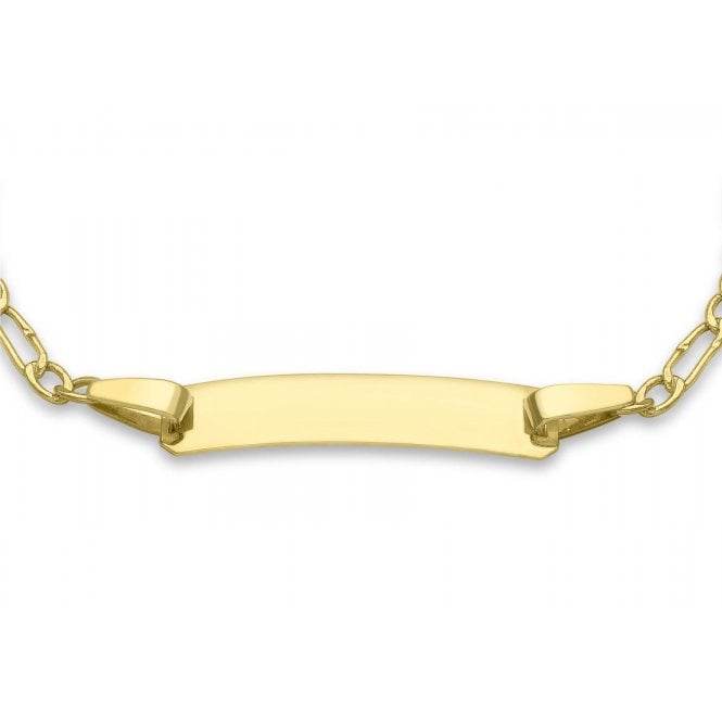 Eternity 9ct Gold Kids 3+1 Figaro Identity Bracelet