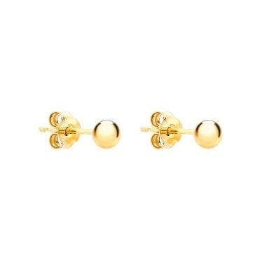 9ct Gold Kids 3mm Ball Stud Earrings