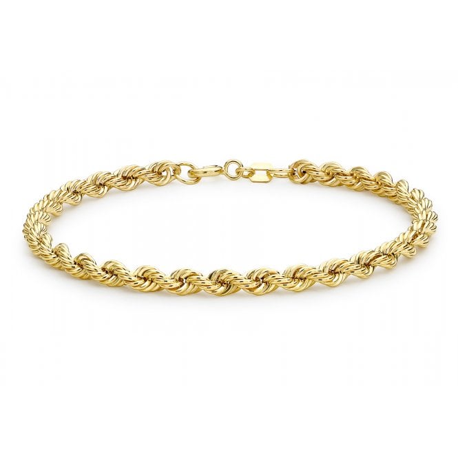 Eternity 9ct Gold Ladies Rope Bracelet