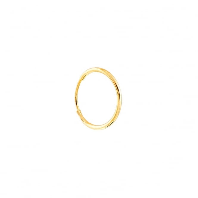 Eternity 9ct Gold Mens 14mm Sleeper Single Hoop Earring.