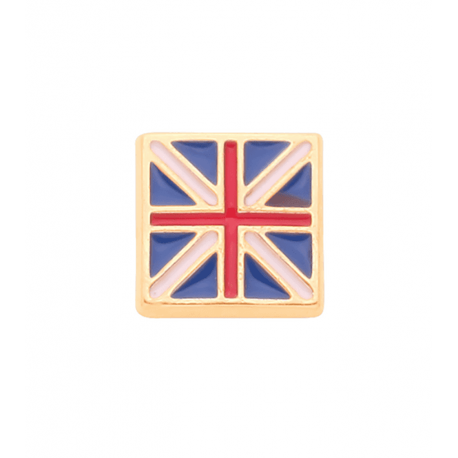 Eternity 9ct Gold Mens Enamel Union Jack Stud Earring