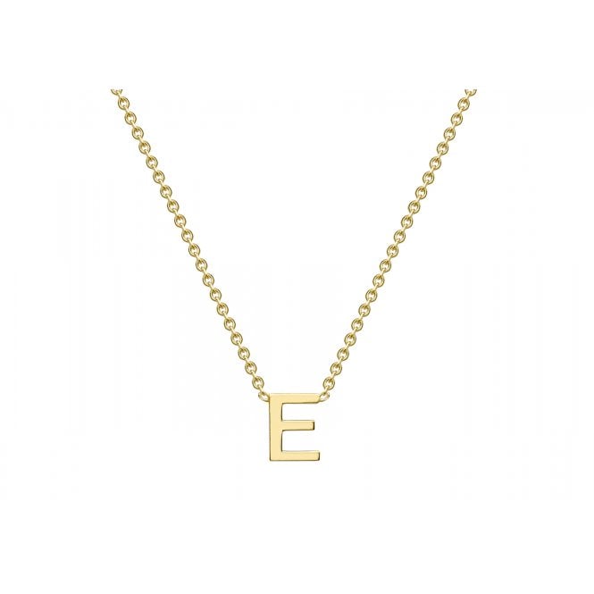 Eternity 9ct Gold Mini Initial E Necklace