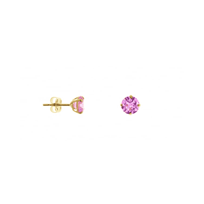 Eternity 9ct Gold October Opal 5mm Stud Earrings