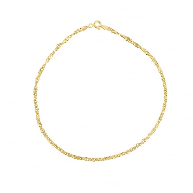 Eternity 9ct Gold Singapore Anklet