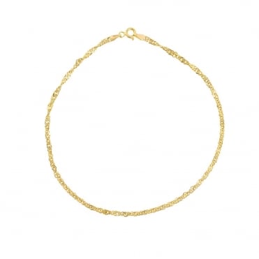 9ct Gold Singapore Anklet