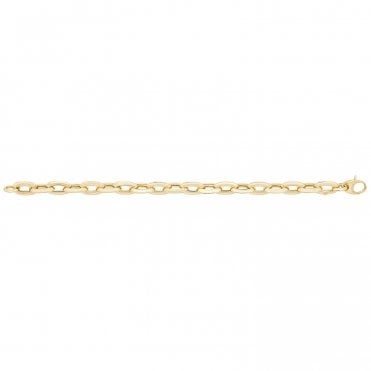 9ct Ladies 7 1/2" Fancy Chunky Link Bracelet