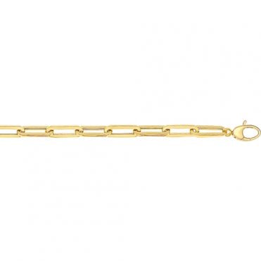 9ct Ladies Fancy Paper Link Bracelet