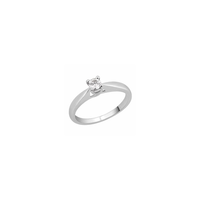 Eternity 9ct White Gold 1/3 Carat Diamond Solitaire Ring