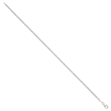 9ct White Gold Cubic Zirconia Tennis Bracelet