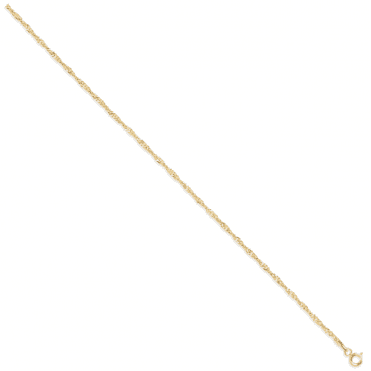 9ct Y 16" Hollow Singapore Chain