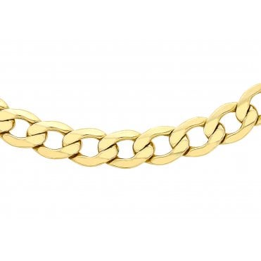 9ct Y 20" Hollow Curb Chain 10.5 grams