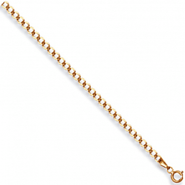 9Ct Y 22" Open D/C Solid Curb Chain