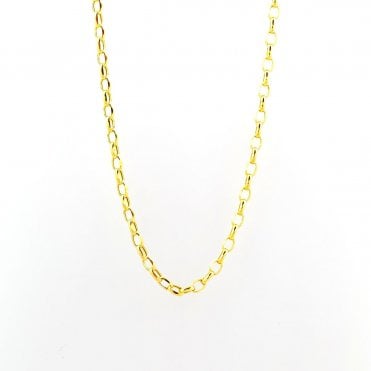 9ct Y 22" Oval Belcher Chain