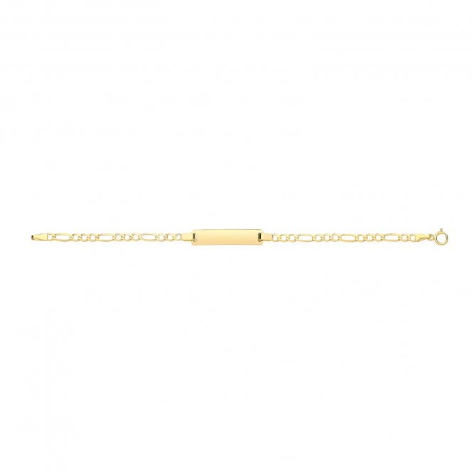 Eternity 9ct Y Kids 3+1 Figaro ID Bracelet