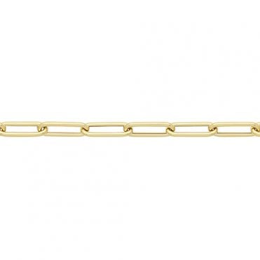9ct Y Ladies 7.5" Paper Link Bracelet