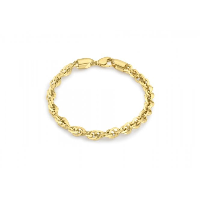 Eternity 9ct Y Ladies Hollow POW Bracelet