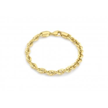 9ct Y Ladies Hollow POW Bracelet