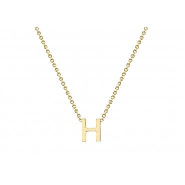 9ct Y Mini Initial H Necklace