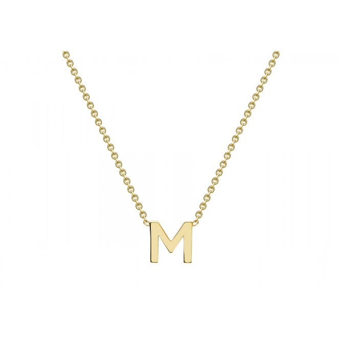 Eternity 9ct Y Mini Initial M Necklace