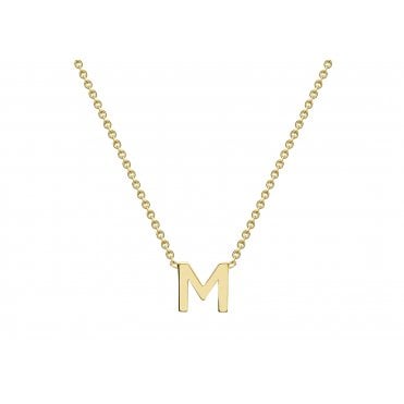 9ct Y Mini Initial M Necklace