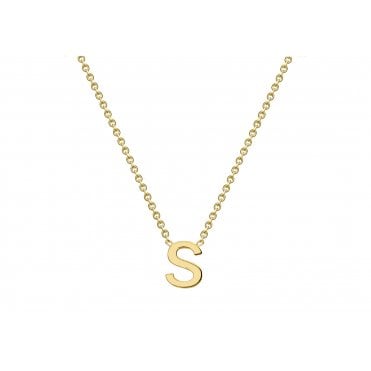 9ct Y Mini Initial S Necklace