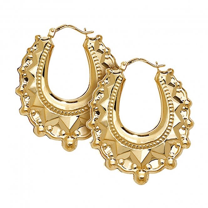 Eternity 9ct Y Oval Spike Creoles