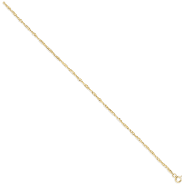 9ct Yellow Gold 20" Hollow Singapore Chain