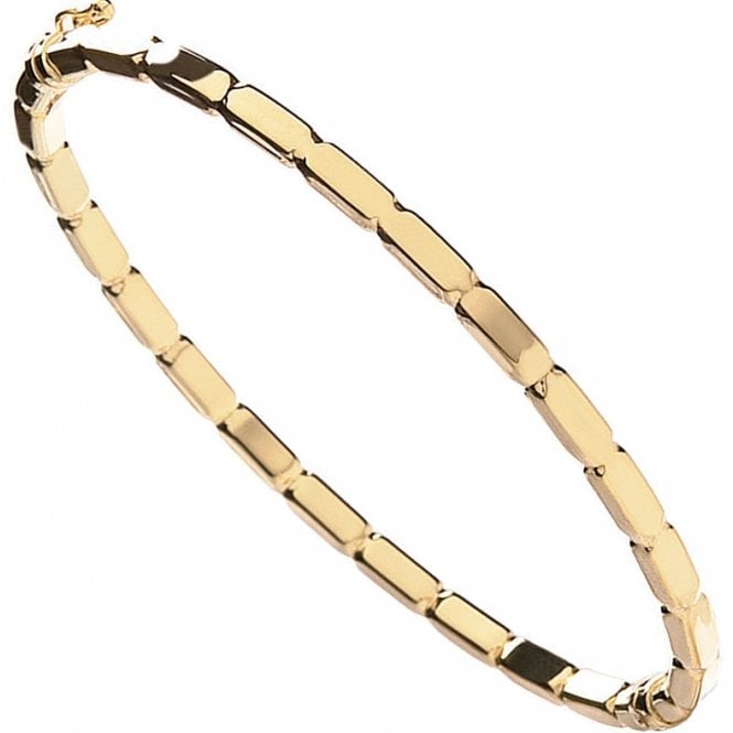 Eternity 9ct Yellow Gold Fancy Oval Bangle