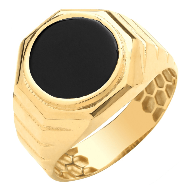 Eternity Mens Octagonal Onyx Ring V