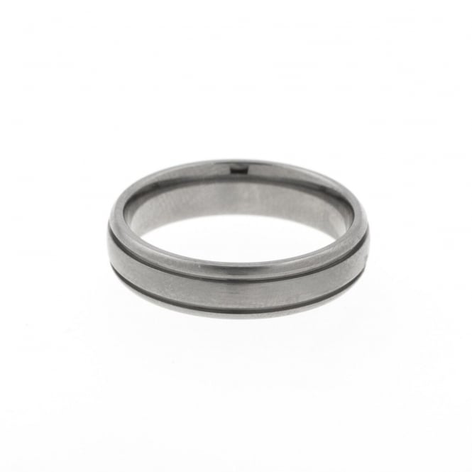 Eternity Mens Titanium Band Ring Size R
