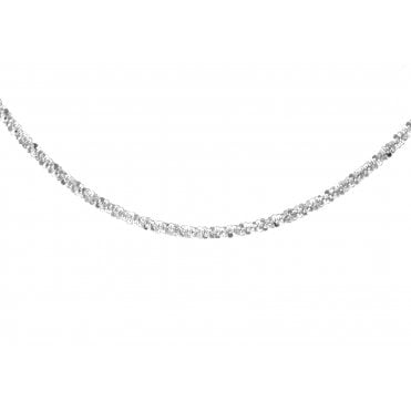Silver 18" Fancy Sparkle Chain