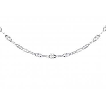 Silver 24" Heavy Fancy Trace Chain