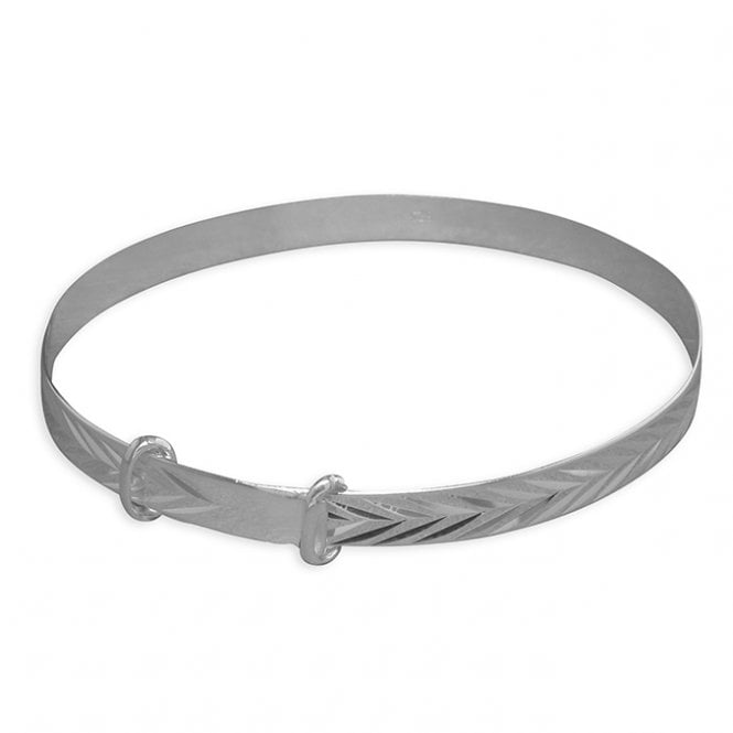 Eternity Silver D/C Expanding Baby Bangle