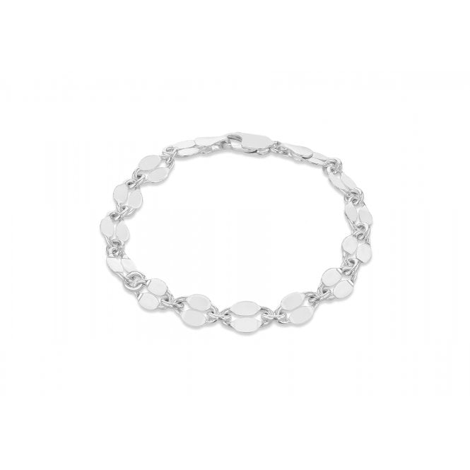 Eternity Silver Double Row Mirror Bracelet